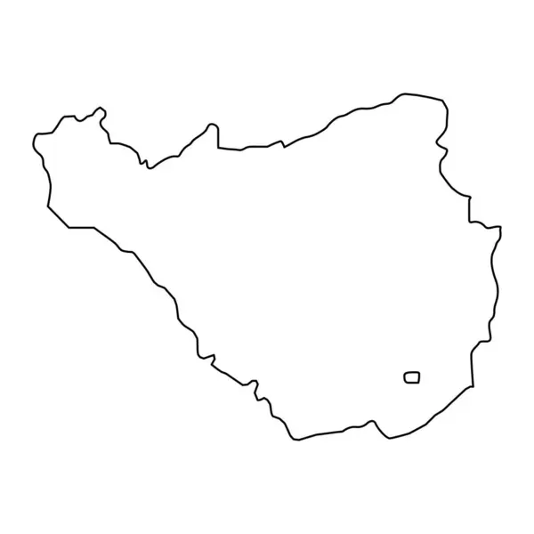 Ararat Provincia Mapa División Administrativa Armenia — Vector de stock