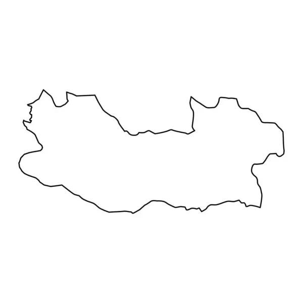 Mapa Prowincji Armavir Podział Administracyjny Armenii — Wektor stockowy