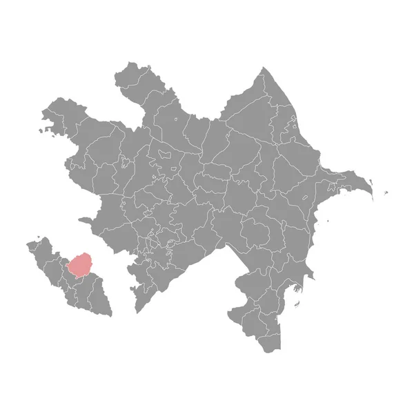 Carte District Shahbuz Division Administrative Azerbaïdjan — Image vectorielle