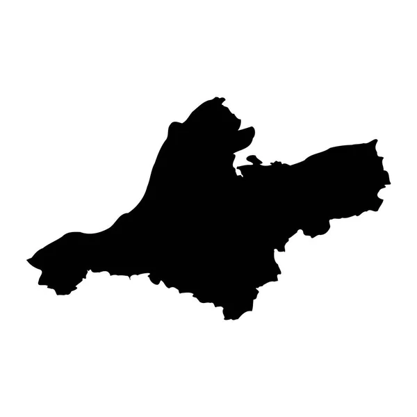 Carte Province Ain Temouchent Division Administrative Algérie — Image vectorielle