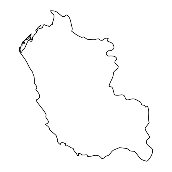 Карта Провінції Луанда Адміністративний Поділ Анголи — стоковий вектор