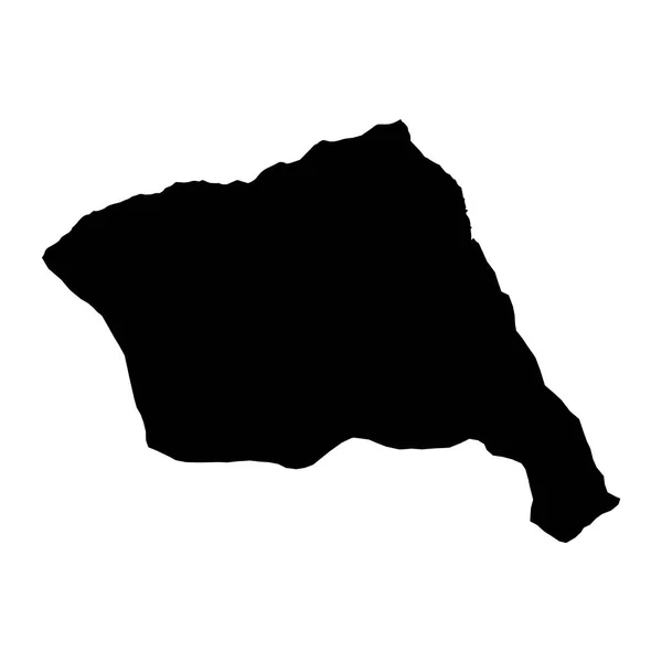 Andorra Vella Karta Administrativa Avdelningen Furstendömet Andorra — Stock vektor