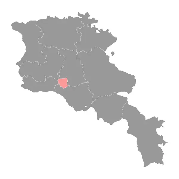 Erevan Carte Division Administrative Arménie — Image vectorielle