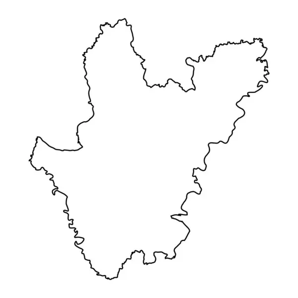 Karte Der Teilung Von Dhaka Verwaltungseinheit Von Bangladesch — Stockvektor