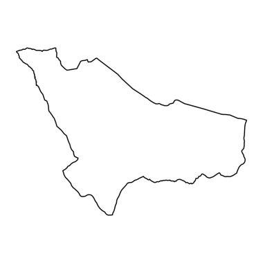 Escaldes Engordany haritası, Andorra Prensliğinin idari bölümü..