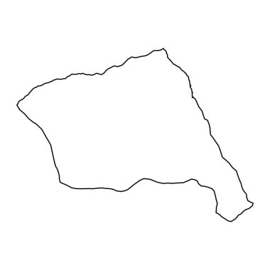 Andorra la Vella haritası, Andorra Prensliğinin idari bölümü..