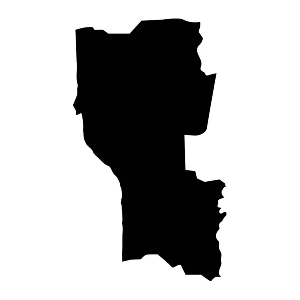Χάρτης Διαμερίσματος Donga Διοικητική Διαίρεση Benin — Διανυσματικό Αρχείο