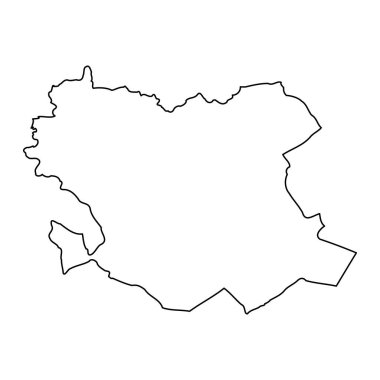 Saida eyalet haritası, Cezayir idari bölümü.