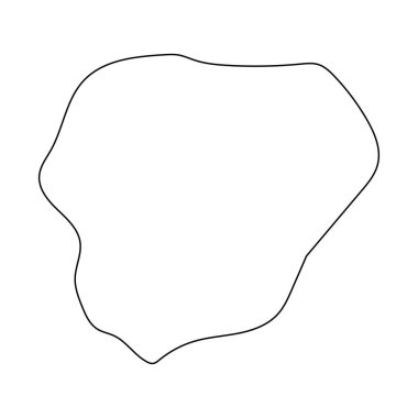 Bissau şehir haritası, Gine Bissau 'nun idari bölümü. Vektör illüstrasyonu.