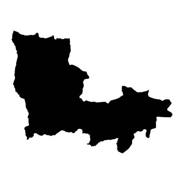 Lualaba eyalet haritası, Demokratik Kongo Cumhuriyeti idari bölümü. Vektör illüstrasyonu.