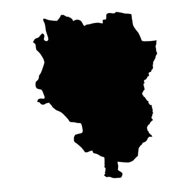 Sankuru eyalet haritası, Demokratik Kongo Cumhuriyeti idari bölümü. Vektör illüstrasyonu.