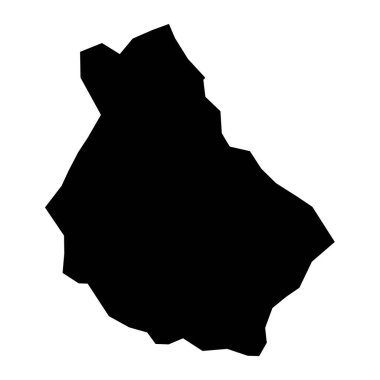 Monsenor Nouel eyalet haritası, Dominik Cumhuriyeti idari bölümü. Vektör illüstrasyonu.