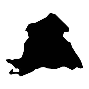 Peravia eyalet haritası, Dominik Cumhuriyeti idari bölümü. Vektör illüstrasyonu.