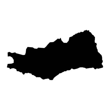 Lusaka eyalet haritası, Zambiya idari bölümü. Vektör illüstrasyonu.