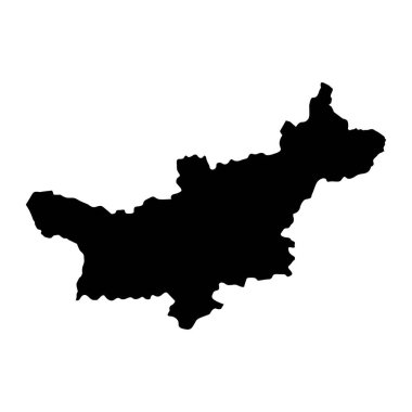 Salavan eyalet haritası, Lao Halk Demokratik Cumhuriyeti idari bölümü. Vektör illüstrasyonu.