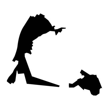 Gamprin belediye haritası, Liechtenstein idari bölümü. Vektör illüstrasyonu.