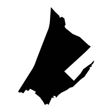 Ruggell belediye haritası, Liechtenstein idari bölümü. Vektör illüstrasyonu.