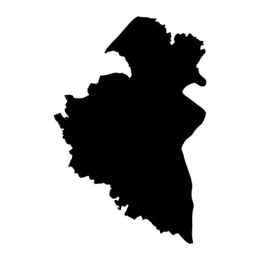 Remich kanton haritası, Lüksemburg idari bölümü. Vektör illüstrasyonu.