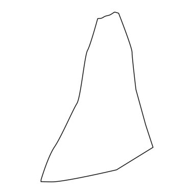 Jafara bölge haritası, Libya idari bölümü. Vektör illüstrasyonu.