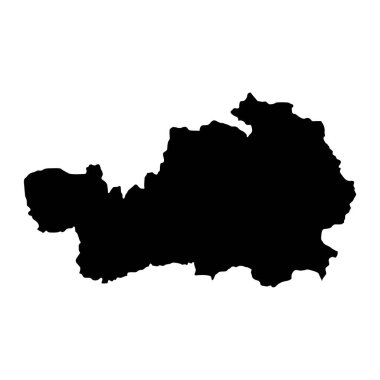 Betsiboka bölgesi haritası, Madagaskar 'ın idari bölümü. Vektör illüstrasyonu.