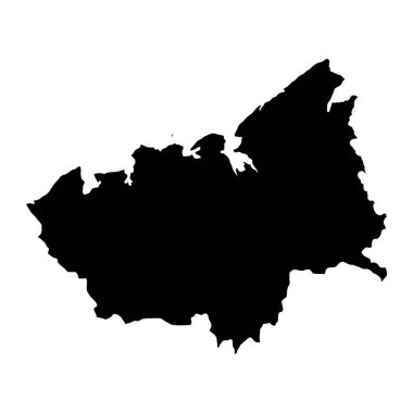 Boeny bölgesi haritası, Madagaskar 'ın idari bölümü. Vektör illüstrasyonu.