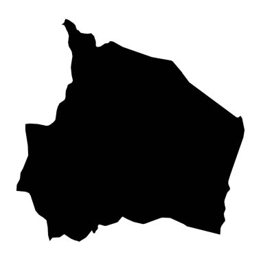 Negeri Sembilan devlet haritası, Malezya idari bölümü. Vektör illüstrasyonu.