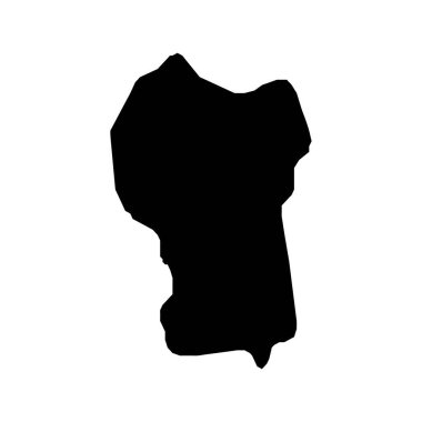 Kuala Lumpur haritası, Malezya idari bölümü. Vektör illüstrasyonu.