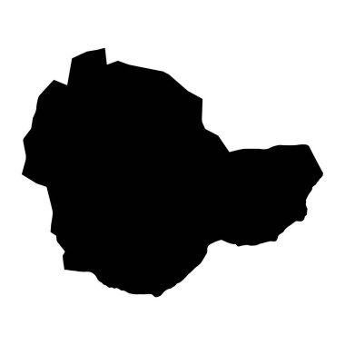 Sukhbaatar eyalet haritası, Moğolistan idari bölümü. Vektör illüstrasyonu.