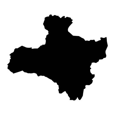 Zavkhan eyalet haritası, Moğolistan idari bölümü. Vektör illüstrasyonu.