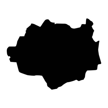 Dundgobi haritası, Moğolistan idari bölümü. Vektör illüstrasyonu.