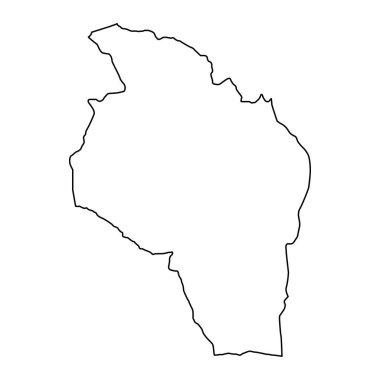 Govi Altai eyalet haritası, Moğolistan idari bölümü. Vektör illüstrasyonu.