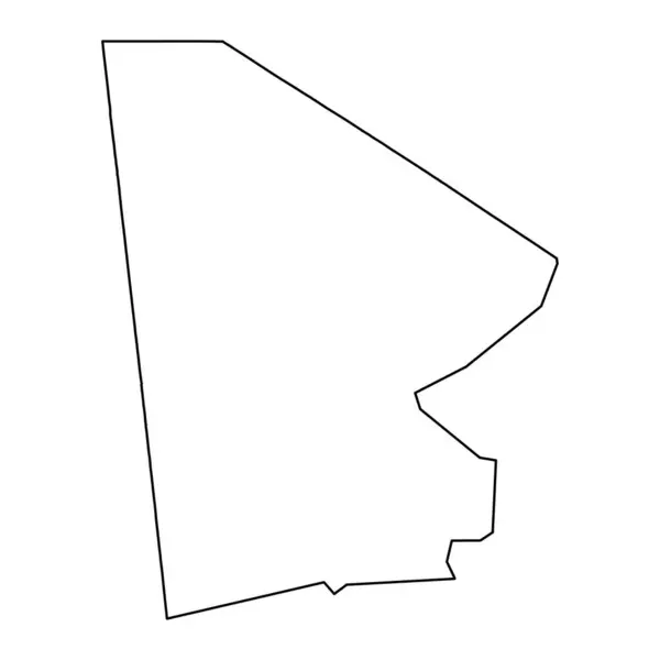 Mapa Taoudenit División Administrativa Malí Ilustración Vectorial — Vector de stock