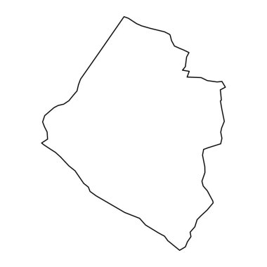 Carazo Bölümü haritası, Nikaragua idari bölümü. Vektör illüstrasyonu.