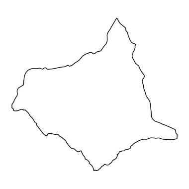 Chontales Departmanı haritası, Nikaragua idari bölümü. Vektör illüstrasyonu.