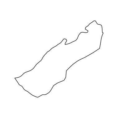 Nelson haritası, Yeni Zelanda idari bölümü. Vektör illüstrasyonu.