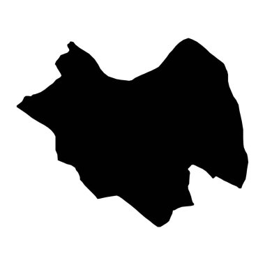 Şam Valiliği haritası, Suriye idari bölümü. Vektör illüstrasyonu.