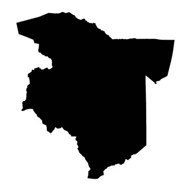 Simiyu Bölgesi haritası, Tanzanya idari bölümü. Vektör illüstrasyonu.