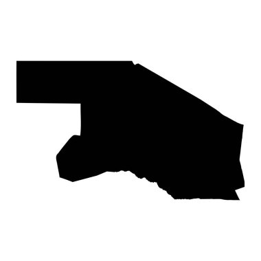 Mara Bölgesi haritası, Tanzanya idari bölümü. Vektör illüstrasyonu.