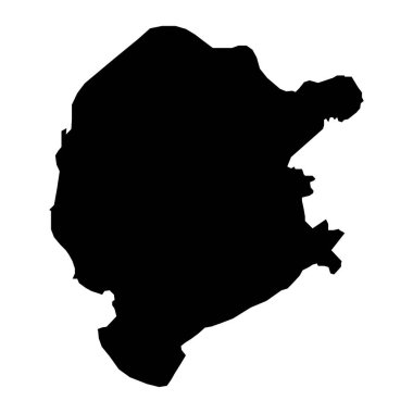 Taşkent haritası, Özbekistan idari bölümü. Vektör illüstrasyonu.