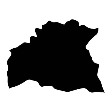 Soriano Bölümü haritası, Uruguay idari bölümü. Vektör illüstrasyonu.