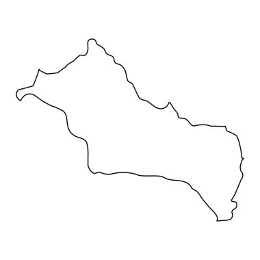 Rivera Bölümü haritası, Uruguay idari bölümü. Vektör illüstrasyonu.