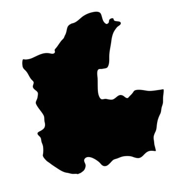 Matale Bölgesi haritası, Sri Lanka idari bölümü. Vektör illüstrasyonu.