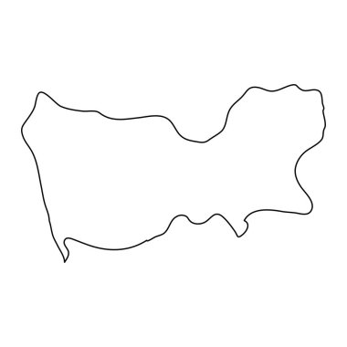 Colombo Bölgesi haritası, Sri Lanka 'nın idari bölümü. Vektör illüstrasyonu.