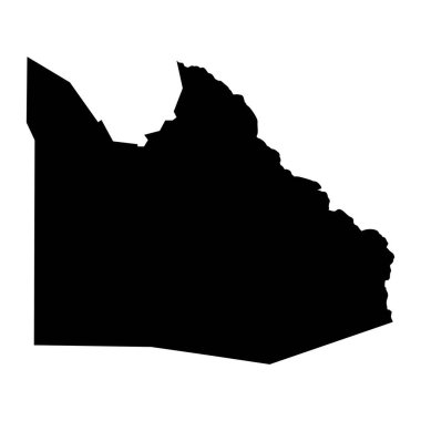 Boma State haritası, Güney Sudan idari bölümü. Vektör illüstrasyonu.