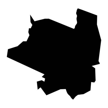 Jubek Devlet haritası, Güney Sudan idari bölümü. Vektör illüstrasyonu.