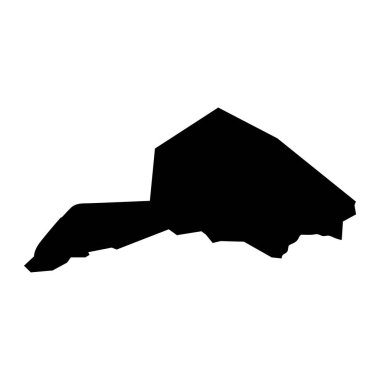 Ruweng İdari Bölge haritası, Güney Sudan idari bölümü. Vektör illüstrasyonu.