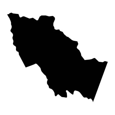 St. Mary Parish haritası, Jamaika idari bölümü. Vektör illüstrasyonu.