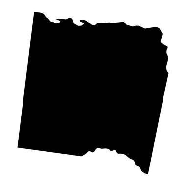 Trelawny Parish haritası, Jamaika idari bölümü. Vektör illüstrasyonu.