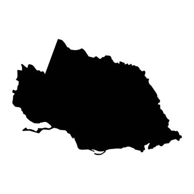 Surrey County haritası, Jamaika idari bölümü. Vektör illüstrasyonu.