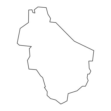 Amadi Eyalet Haritası, Güney Sudan idari bölümü. Vektör illüstrasyonu.